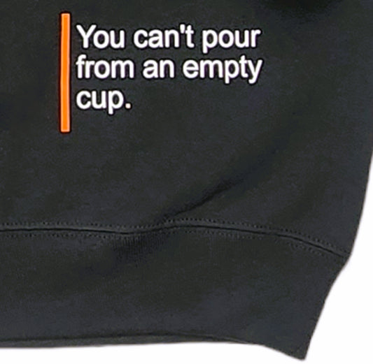 Self-Care Is Not Selfish Crewneck Sweatshirt - Black
