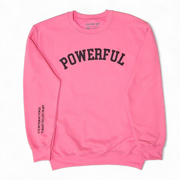 POWERFUL crewneck sweatshirt – Creamsicle Pink