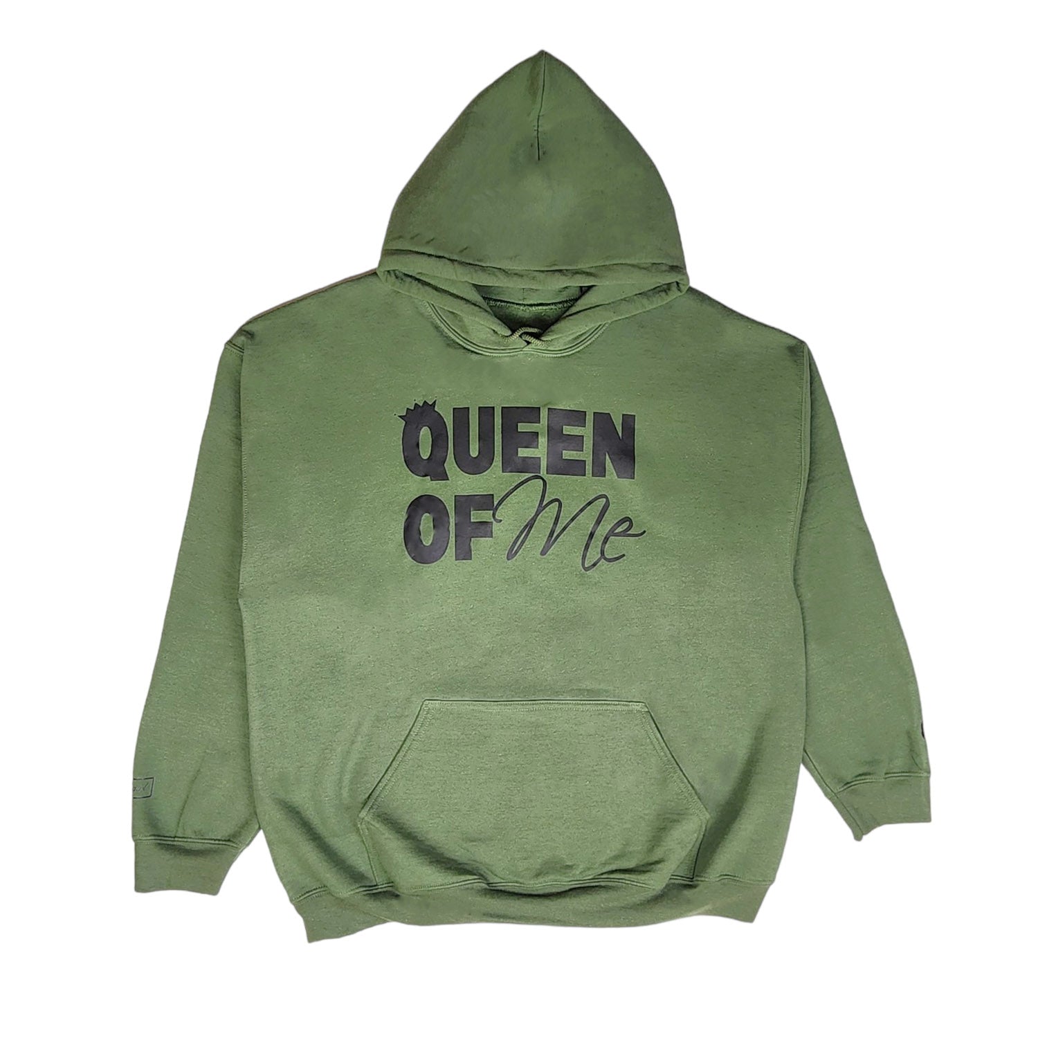 Queen of Me Hoodie – Military Green
